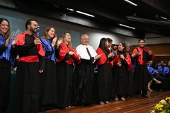 Titulação da pós-graduação (Foto: Francisco Costa)