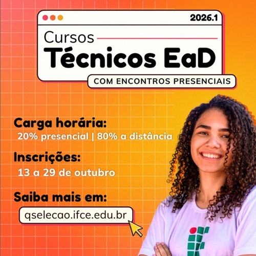 Edital de vagas para novos alunos curso técnico em administração