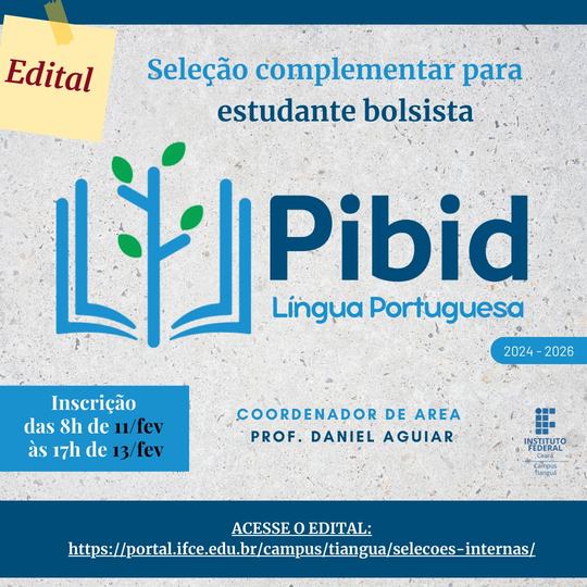 Card Pibid Letras