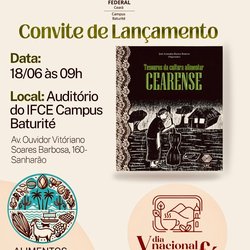 Lançamento Livro Sabores Cearenses 2026