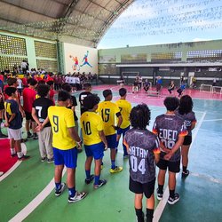 A abertura da Copa do Mundo de Travinha do IFCE de Maracanaú