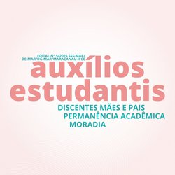 Card de divulgação dos auxílios