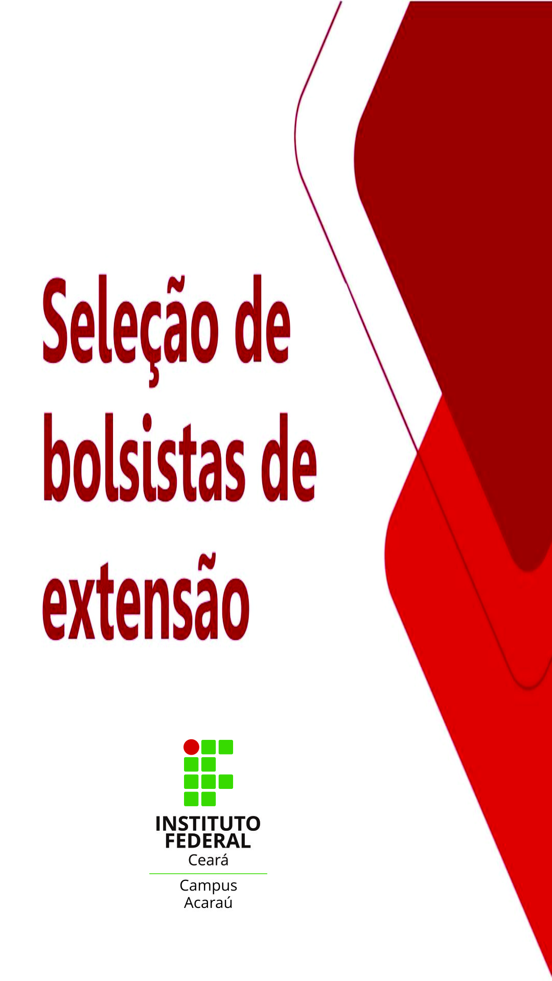 Seleção de bolsistas de Extensão