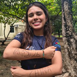 Estudante do curso técnico integrado em Química foi selecionada para intercâmbio na China. Foto: arquivo pessoal