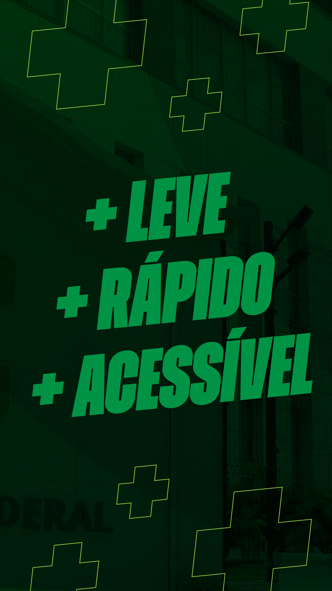 leve, rápido, acessível - destaque da home