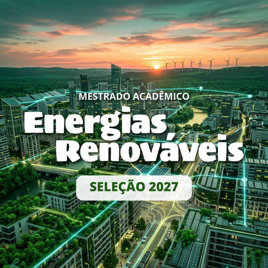 Card de divulgação da seleção do mestrado em Energias Renováveis 2027 - IFCE Maracanaú