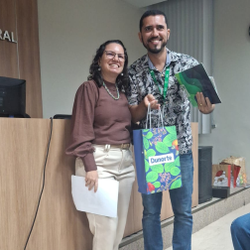 Professor Breno Tavares participando do evento