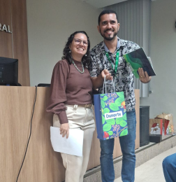 Professor Breno Tavares participando do evento