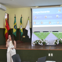 Coordenadora local do Programa, professora Rafaela Maia