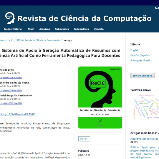 revista ciencia computacao