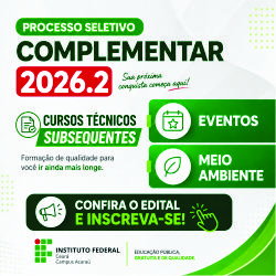 Seleção complementar - cursos técnicos