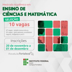 Mestrado em Ensino de Ciências e matemática