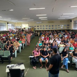 Momento do Seminário de Integração dos cursos técnicos integrados