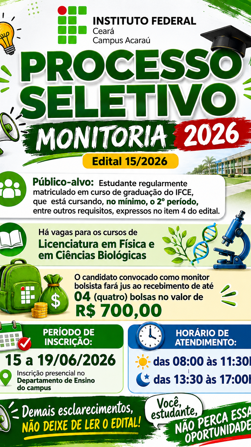 Seleção de Monitoria