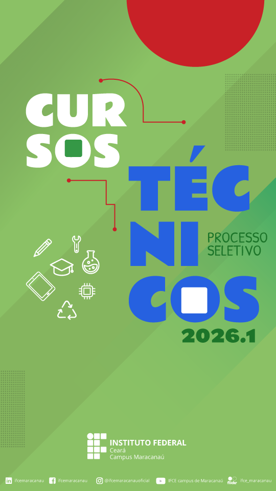 Seleção Cursos Técnicos 2026.1 - IFCE Maracanaú